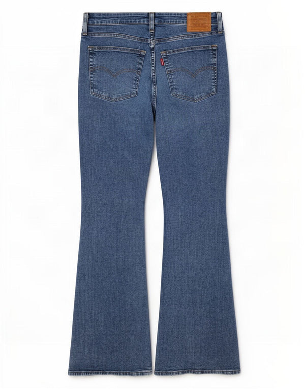 Damskie jeansy Levi's 726 Flared W30 L30 Niebieskie bawełniane