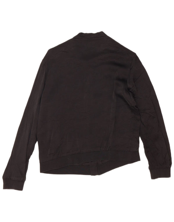 Damska kurtka dresowa Zara z grafiką UK 10, mała czarna w kwiaty