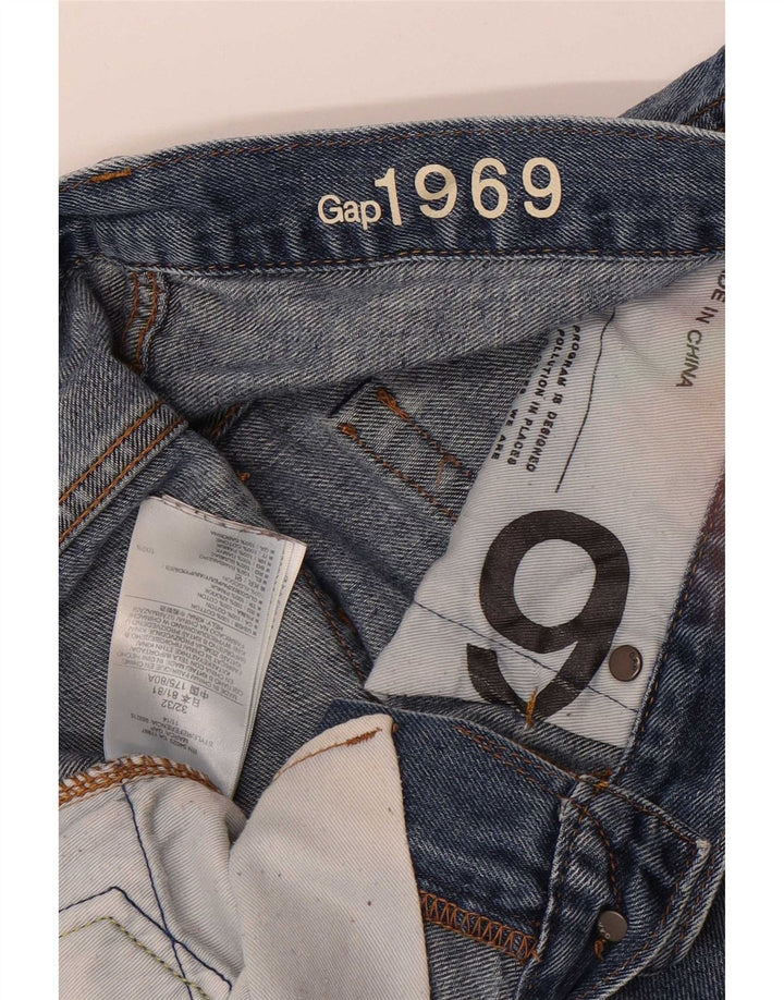 Męskie jeansy Gap Slim W32 L32 Niebieskie bawełniane