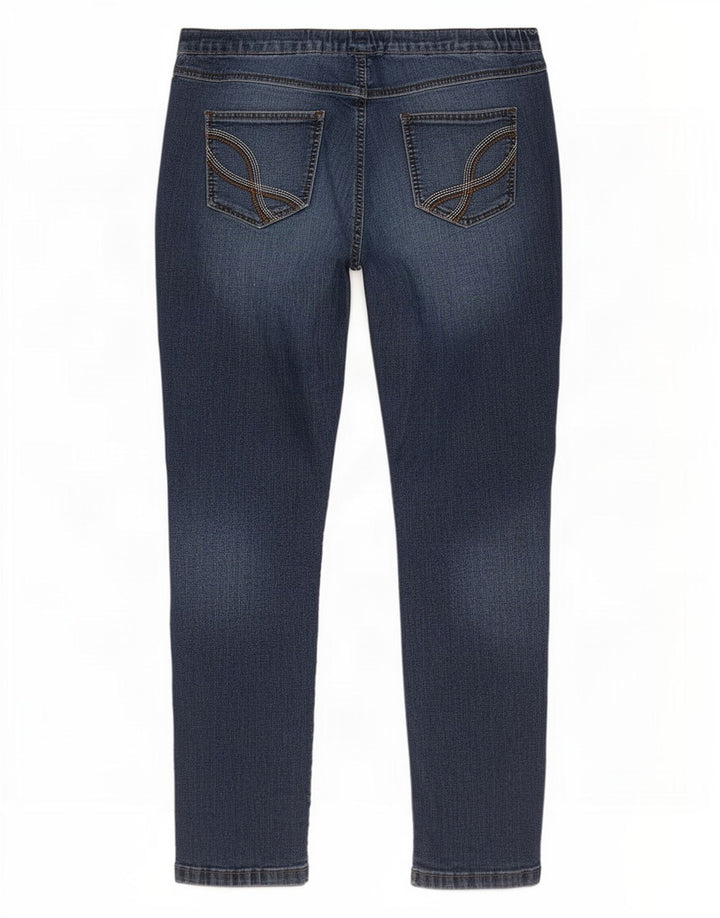 Damskie jeansy M&Co Petite Jegging W32 L26 Niebieskie