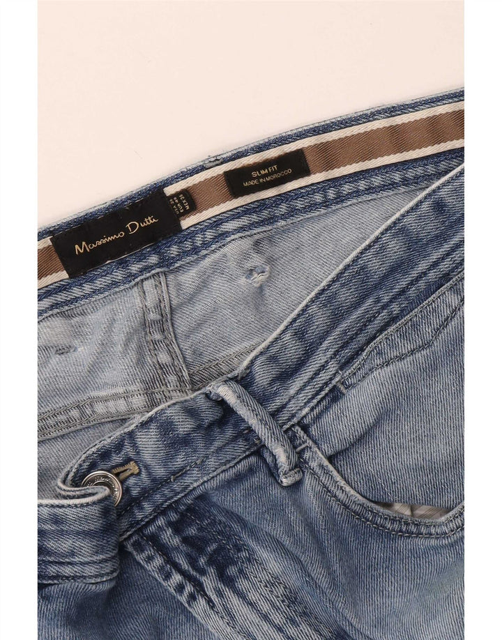 Jeansy męskie Massimo Dutti EU 46 XL W36 L31 Niebieskie