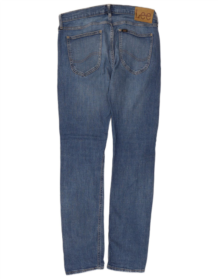 Lee Męskie Luke Slim Jeans W30 L32 Niebieskie bawełniane