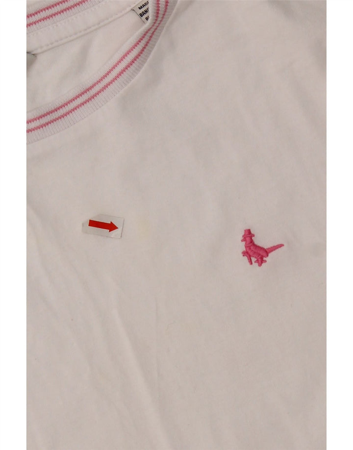 T-shirt damski Jack Wills Top UK 14, średnia biała bawełna