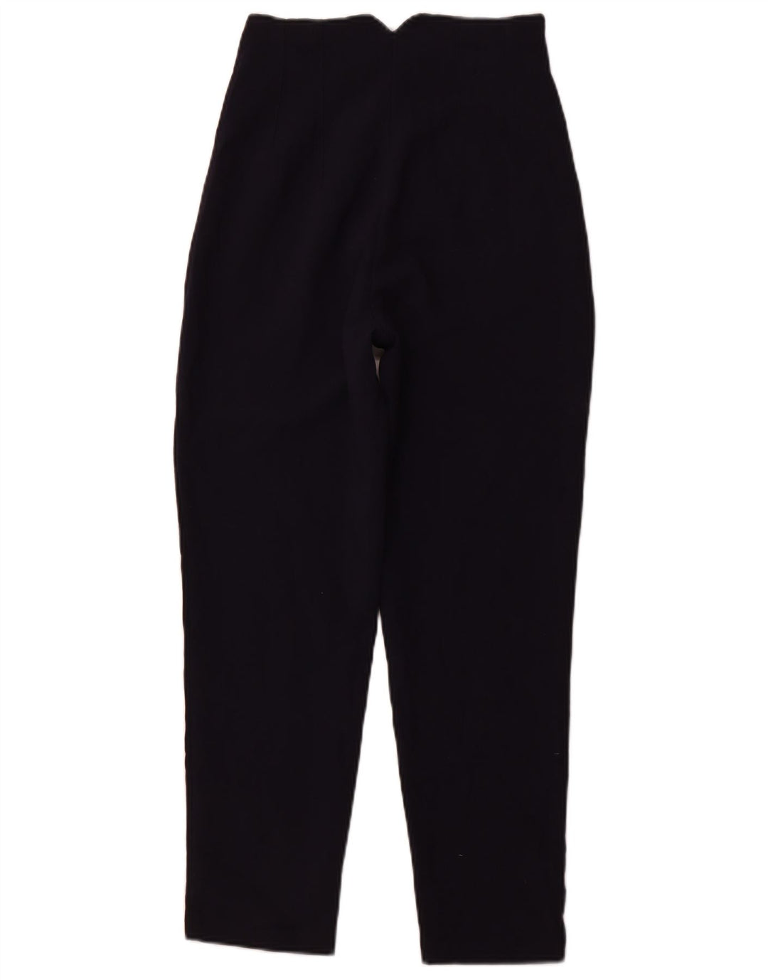 Damskie zwężane spodnie codzienne ZARA z wysokim stanem XS W24 L26 Granatowe