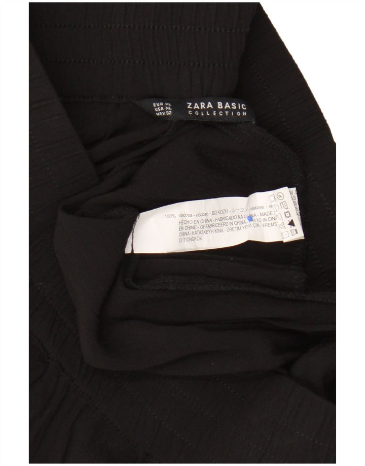 Spodenki damskie Zara XL W32 Czarna wiskoza