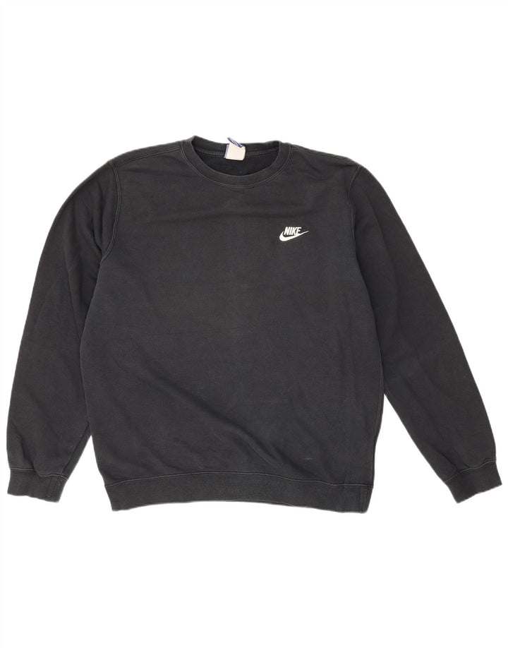 Męski sweter NIKE, średniej wielkości, czarny, bawełniany