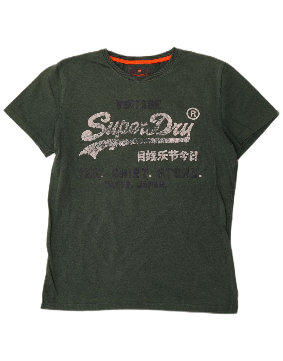 Męski T-shirt Superdry z grafiką, duży, zielony