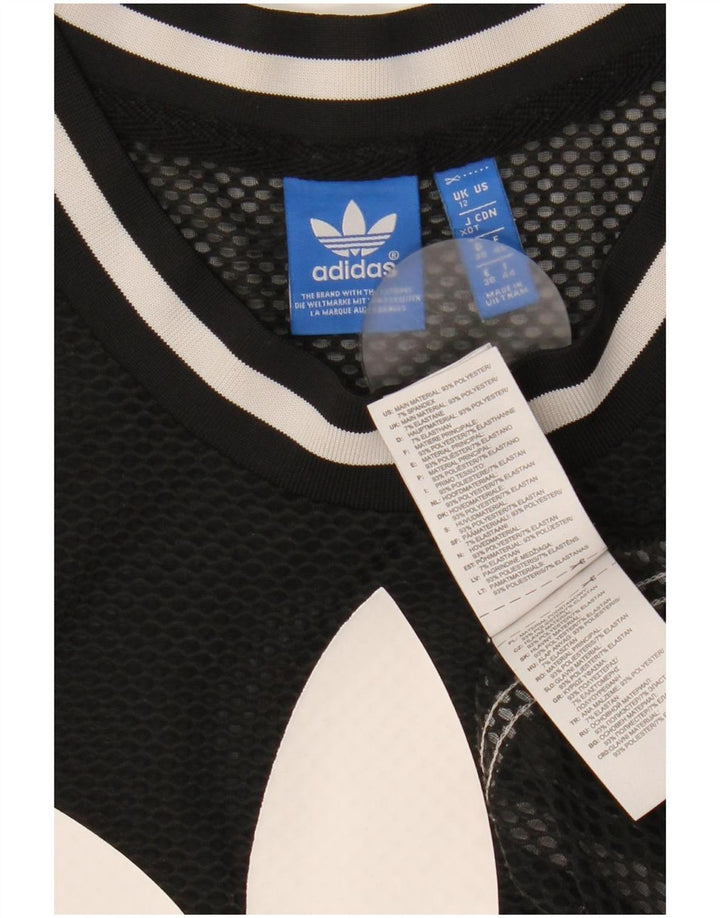 Damska kamizelka graficzna Adidas Top UK 12 Średni czarny poliester