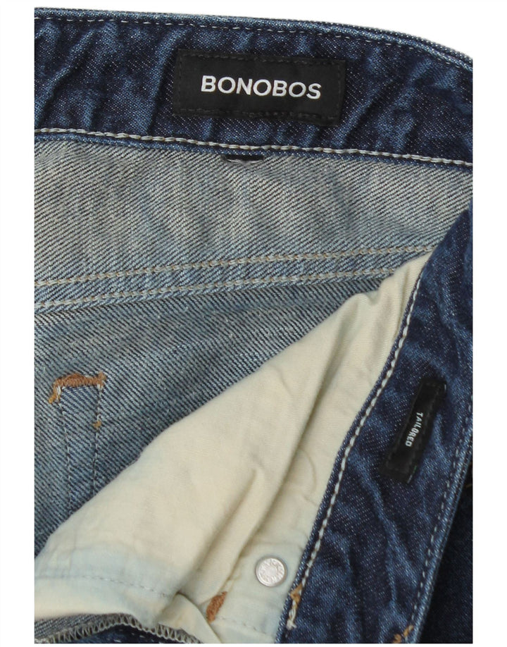 BONOBOS Damskie dopasowane jeansy slim W30 L27 Niebieskie