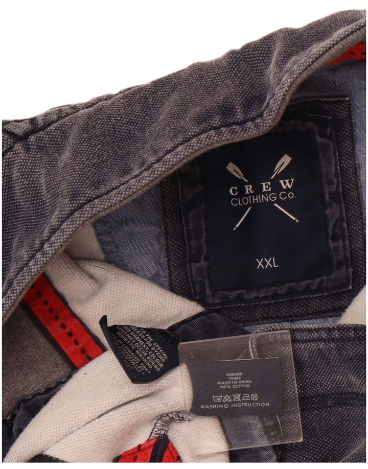 Crew Clothing Męska bluza z zamkiem błyskawicznym, 2XL, granatowa, bawełniana