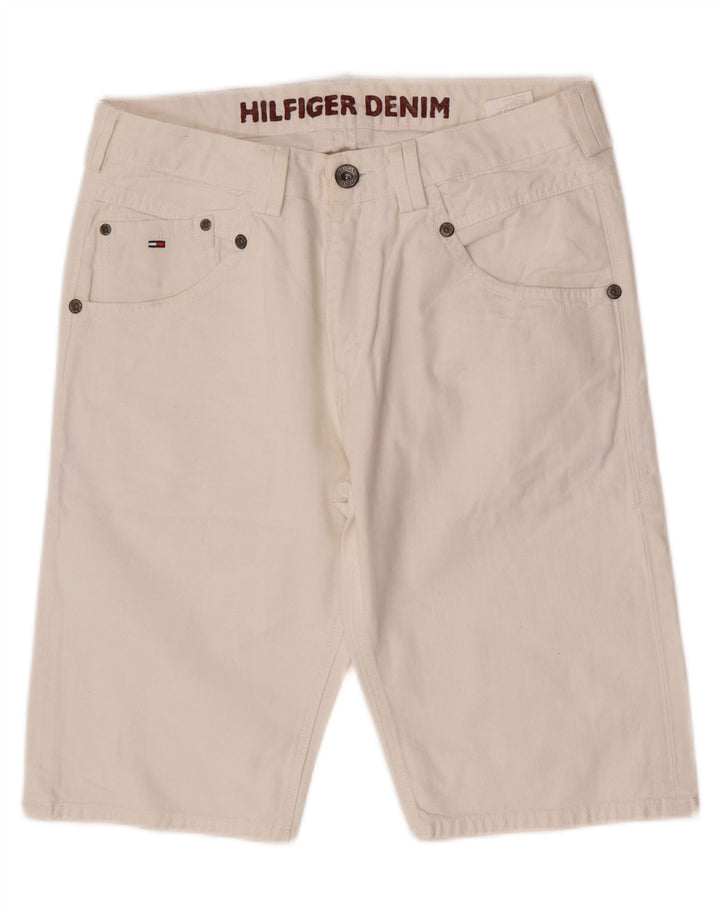 Męskie spodenki jeansowe Tommy Hilfiger W32 Średniobiała bawełna