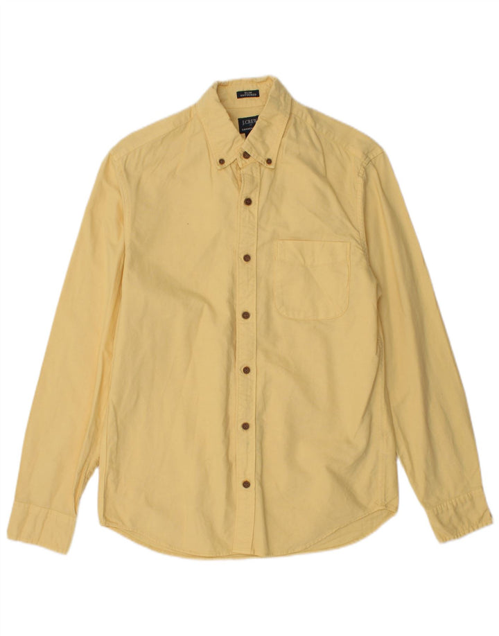 Koszula męska J. Crew, mała, żółta, bawełniana