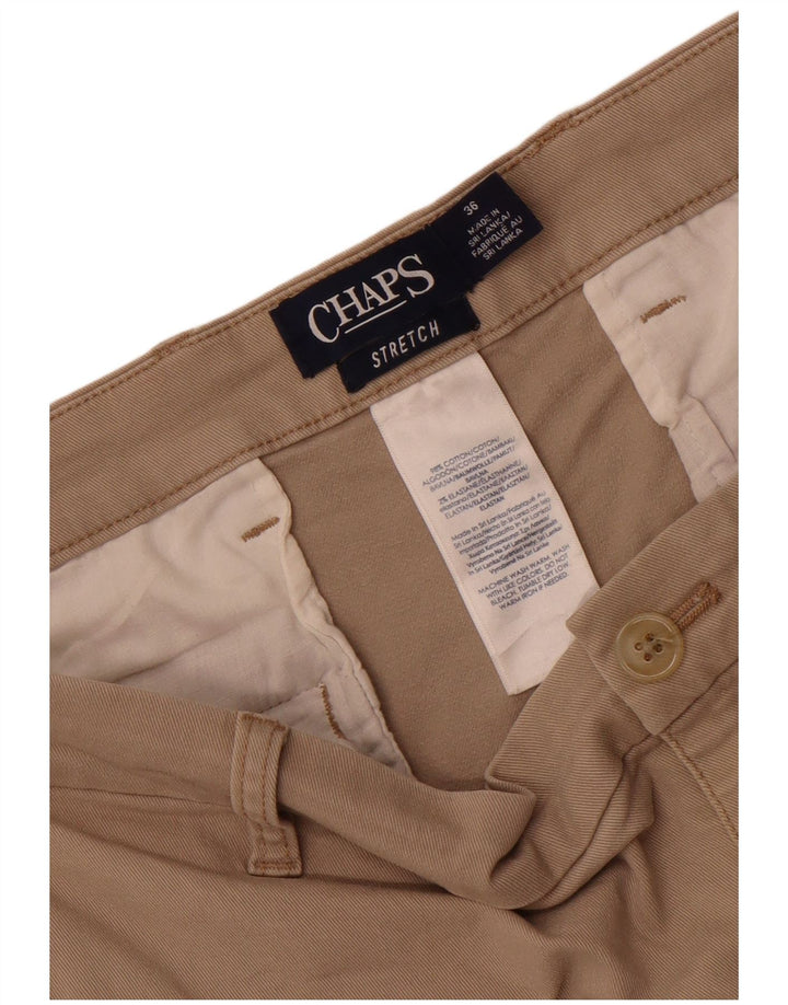 Męskie spodenki Chino Chaps W36, duże, beżowe, bawełniane