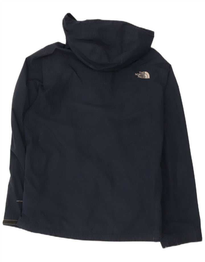 Męska kurtka przeciwdeszczowa z kapturem The North Face UK 40, duża, granatowa, z poliestru