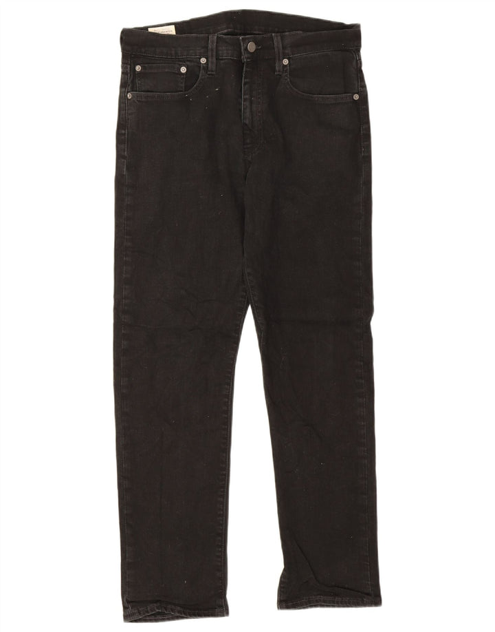 Damskie proste dżinsy Levi's W32 L30 Czarna bawełna