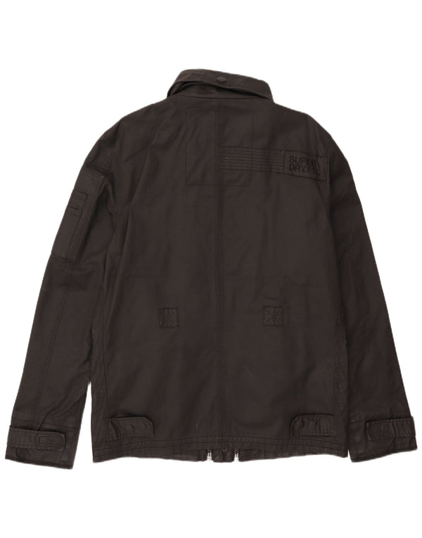 Męska kurtka wojskowa Superdry UK 44 2XL, czarna, bawełniana