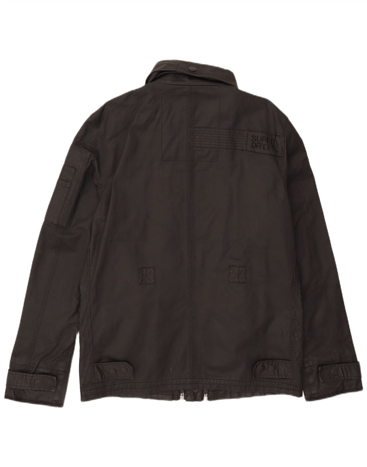 Męska kurtka wojskowa Superdry UK 44 2XL, czarna, bawełniana
