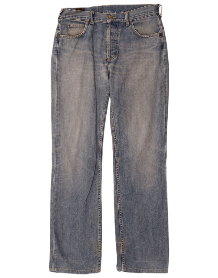 Męskie jeansy LEE Graphic Straight W32 L33 Niebieskie bawełniane
