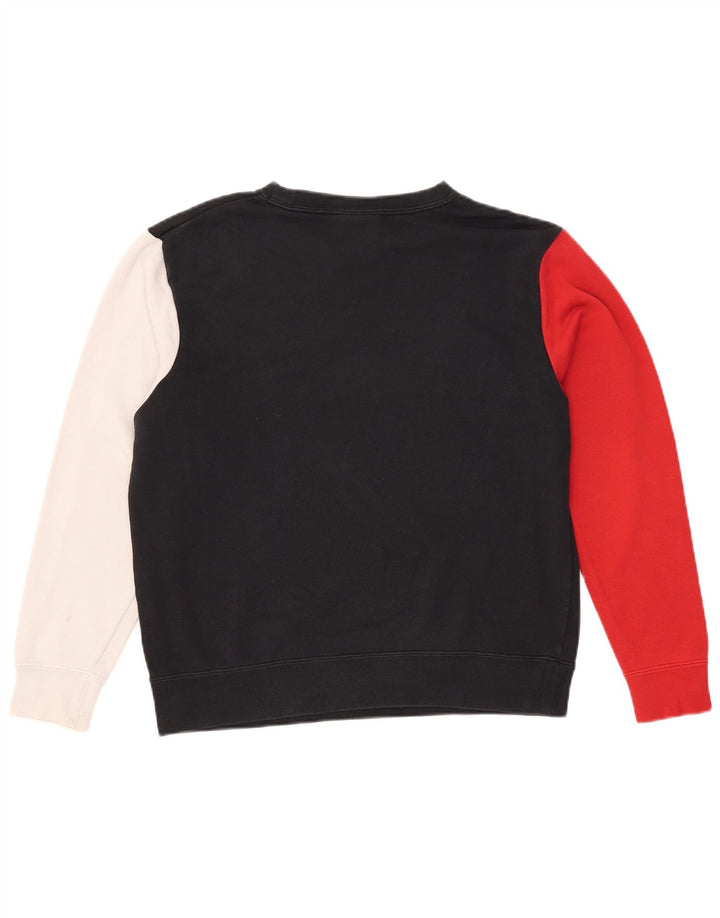 Damski sweter oversize NIKE UK 10, mały, czarny, z blokami kolorów