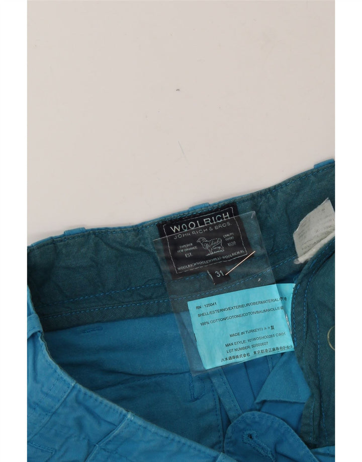 WOOLRICH Mens Casual Shorts W31 Medium  Blue Cotton Vintage Woolrich and Second-Hand Woolrich from Messina Hembry 