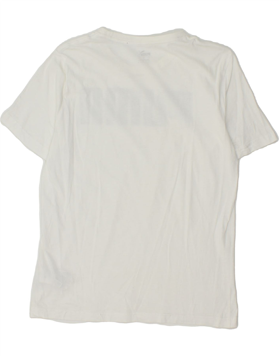 PUMA Mens Graphic T-Shirt Top Small White Cotton Vintage Puma and Second-Hand Puma from Messina Hembry 