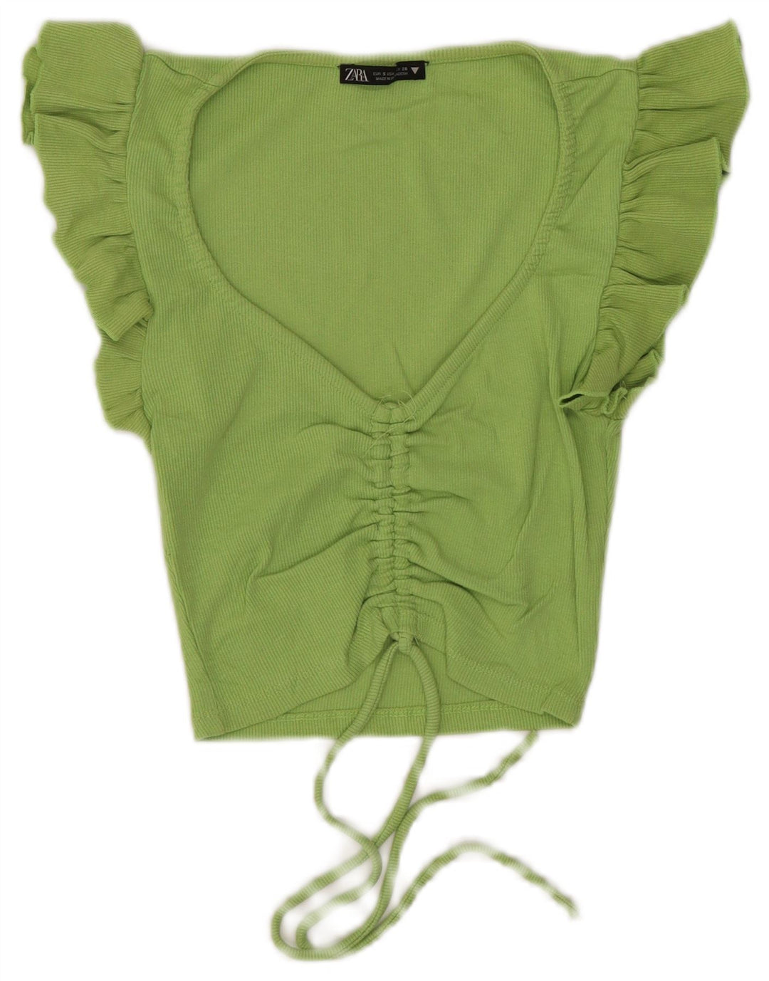 Damska bluzka Zara Crop Top UK 8 Small Green