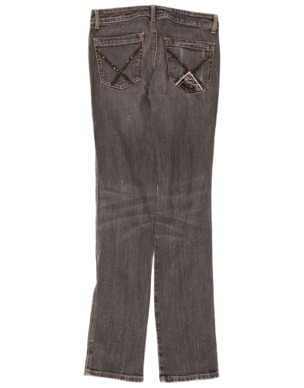 Damskie jeansy slim Roy Rogers W27 L33 Szara bawełna