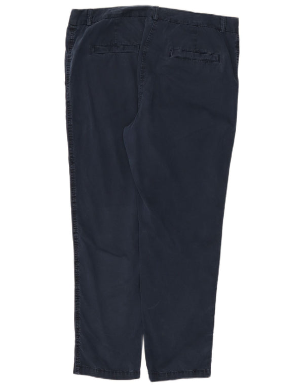 Marks & Spencer Damskie spodnie chino z wysokim stanem UK 14 Large W34 L26 Granatowe B