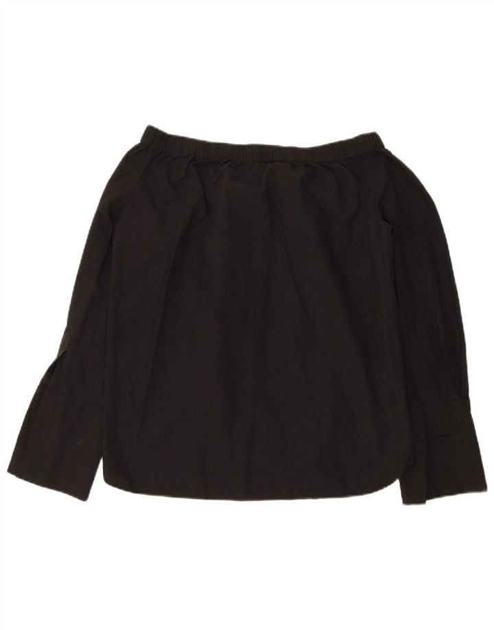 Damski top oversize z odkrytymi ramionami Zara UK 6 XS, czarny