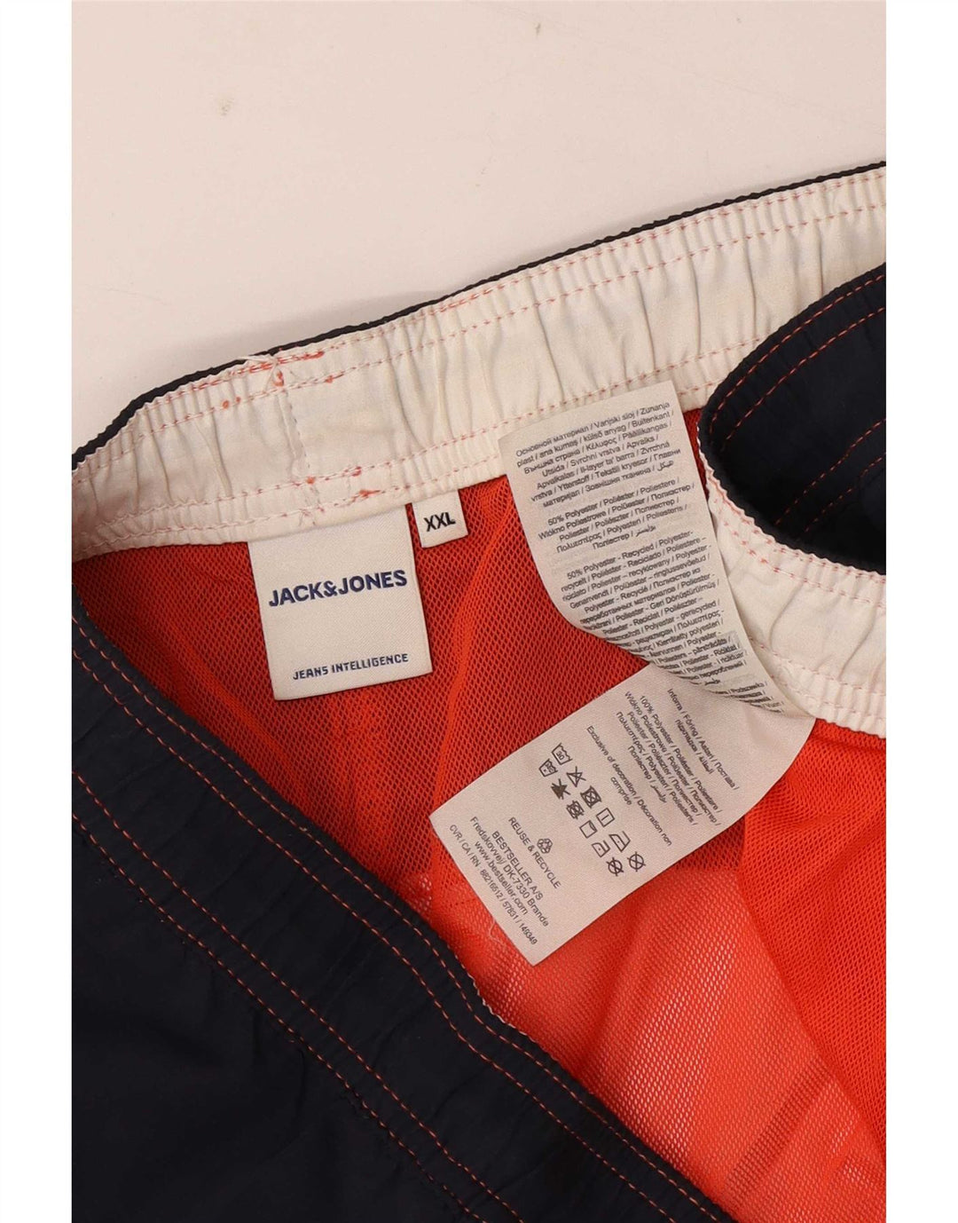 Męskie spodenki kąpielowe Jack & Jones 2XL, poliester w kolorowe paski