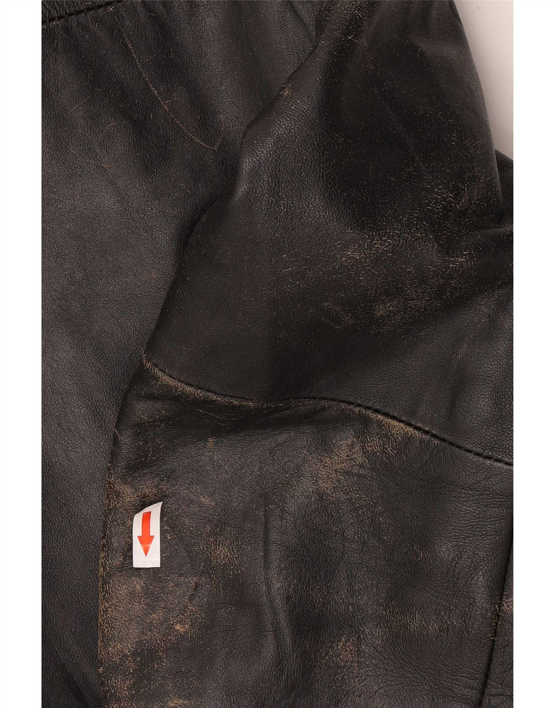 Vintage męska skórzana kurtka motocyklowa IT 54 2XL czarna skóra
