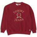 Męska bluza z grafiką Tommy Hilfiger, średnia, bordowa bawełna
