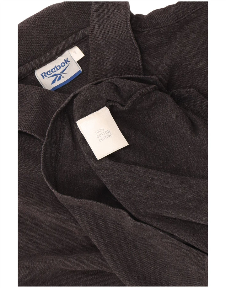 Męska koszulka polo Reebok, mała, czarna, bawełniana