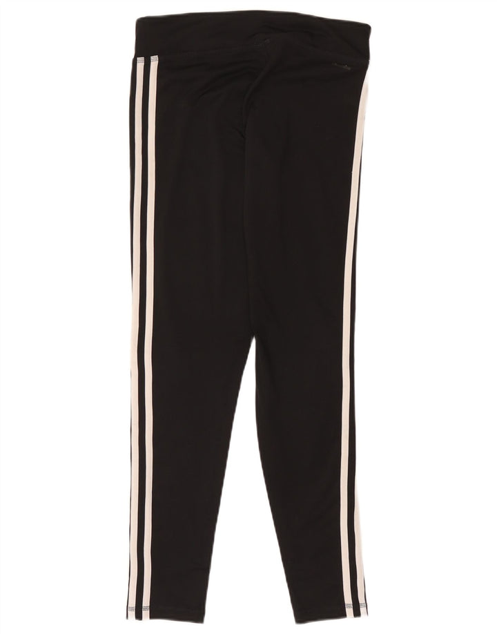 Legginsy damskie Adidas UK 8/10, małe, czarne, poliestrowe