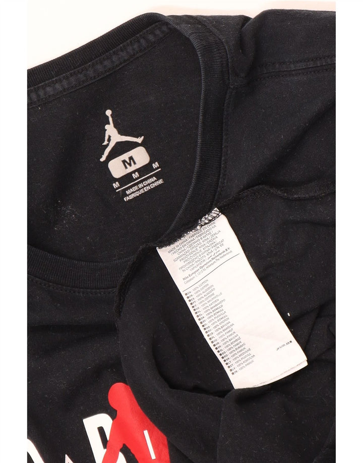 Męski T-shirt Jordan z grafiką, średni czarny, bawełniany