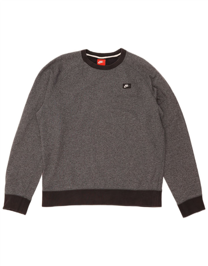 Męska bluza dresowa Nike, średnioszara, bawełniana