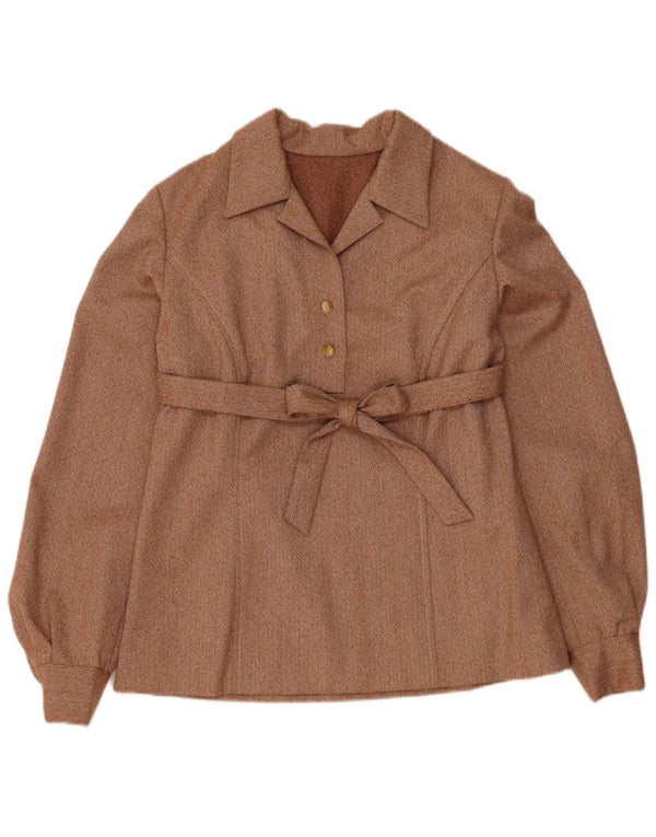 Vintage damski zestaw 2-częściowych spódnic UK 12 Medium W30 Brown