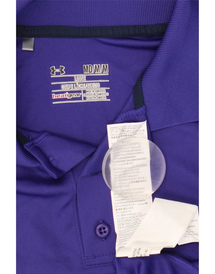 Męska koszulka polo Under Armour Heat Gear w kolorze średnioniebieskim, z poliestru