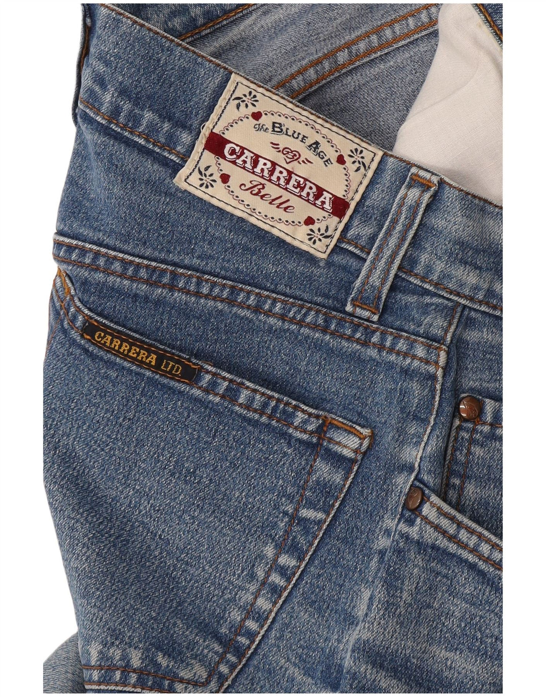 Damskie proste dżinsy Carrera W26 L31 niebieskie