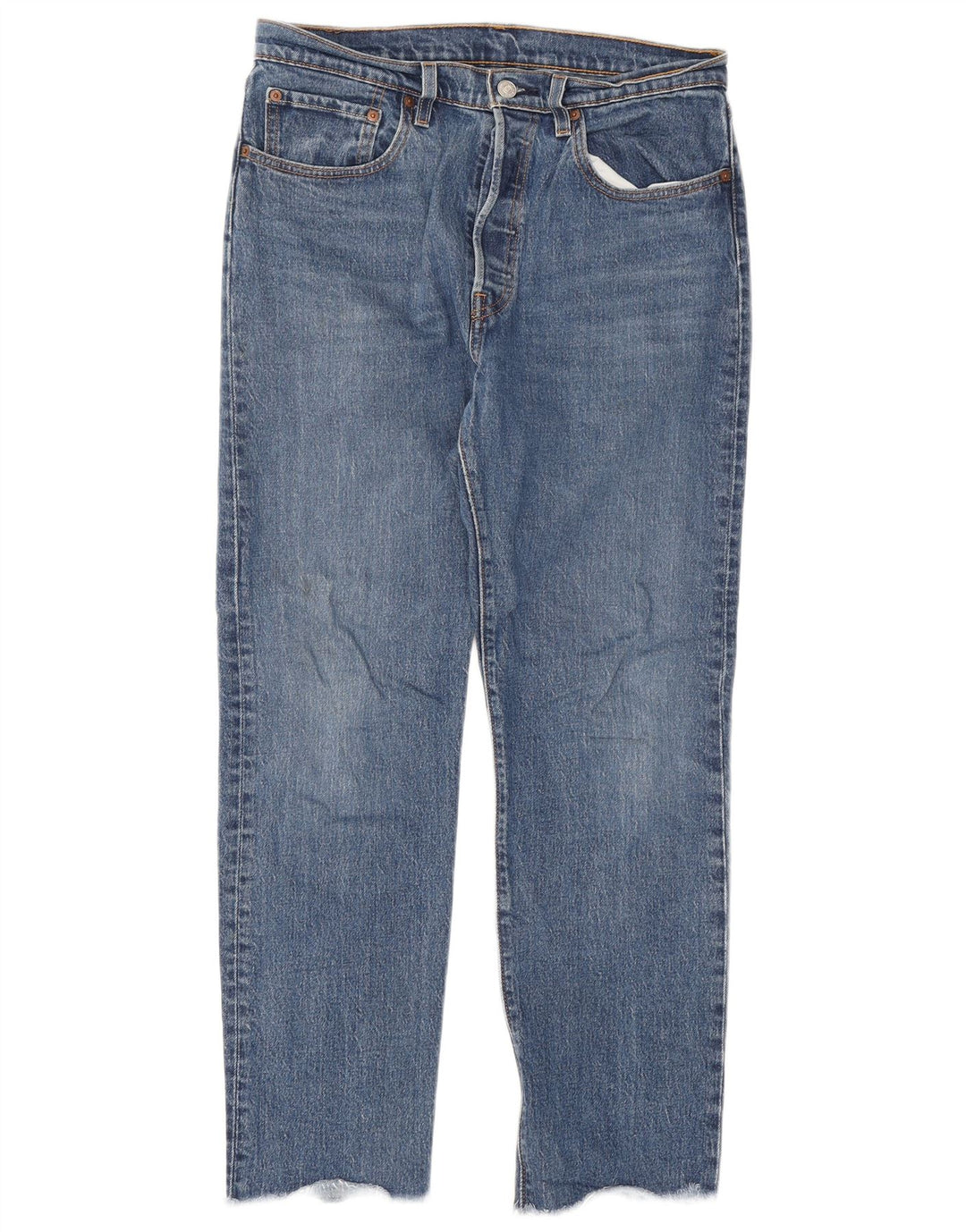 Męskie jeansy Levi's 501 Straight W30 L30 Niebieskie bawełniane