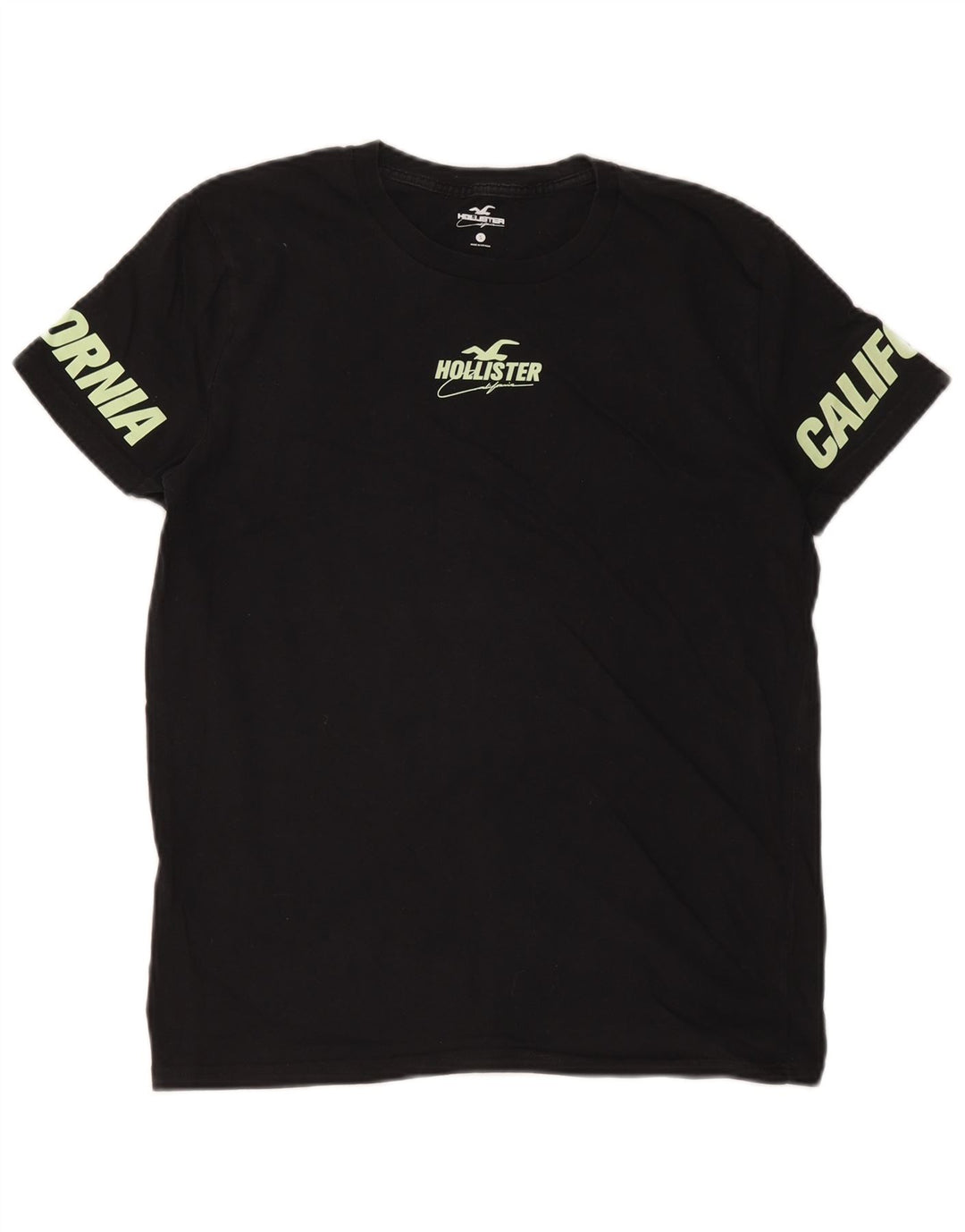 Męski T-shirt z grafiką Hollister, mały, czarny