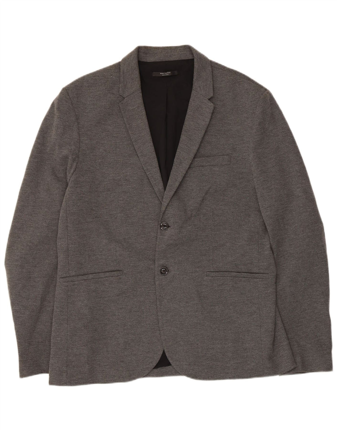 Vintage męska marynarka zapinana na 2 guziki UK 38, średnia szara bawełna