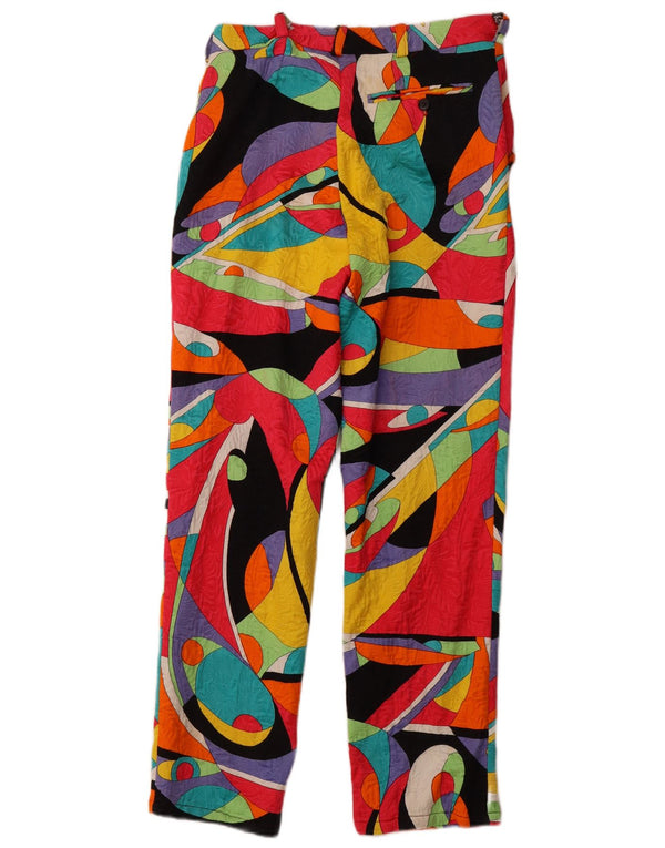 Damskie spodnie chino z wysokim stanem VINTAGE IT 46 Large W30 L28 wielokolorowe