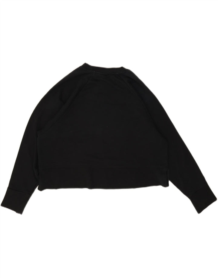Damska bluza dresowa Nike Dri Fit Crop Oversize UK 16, duża czarna
