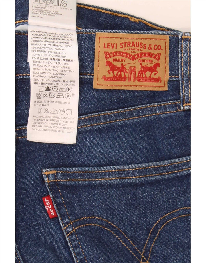 Damskie spodenki jeansowe Levi's W25 XS Granatowe, bawełniane