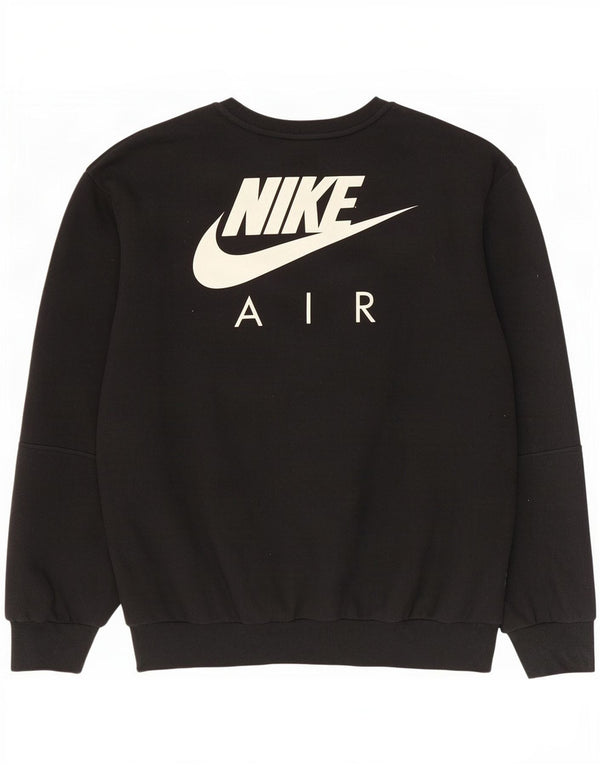 Męski sweter z grafiką Nike, 2XL, czarny, bawełniany