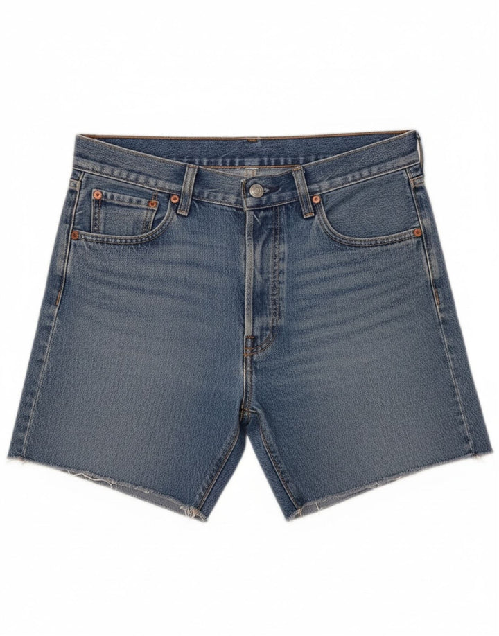 Męskie spodenki jeansowe Levi's 501 W30 Średnioniebieskie, bawełniane