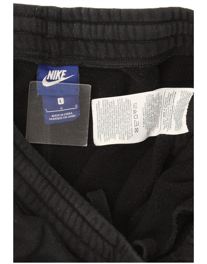Męskie spodnie dresowe Nike, duże, czarne, bawełniane
