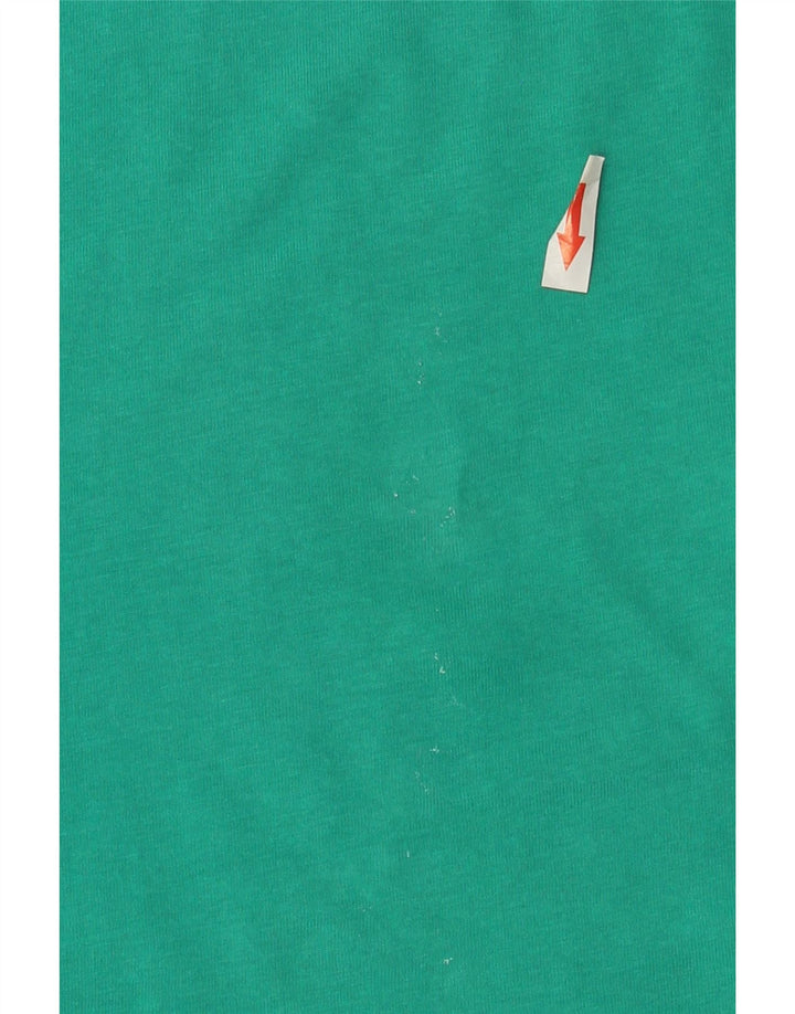 Męski T-shirt z grafiką ELLESSE Heritage, średni, turkusowy, bawełniany