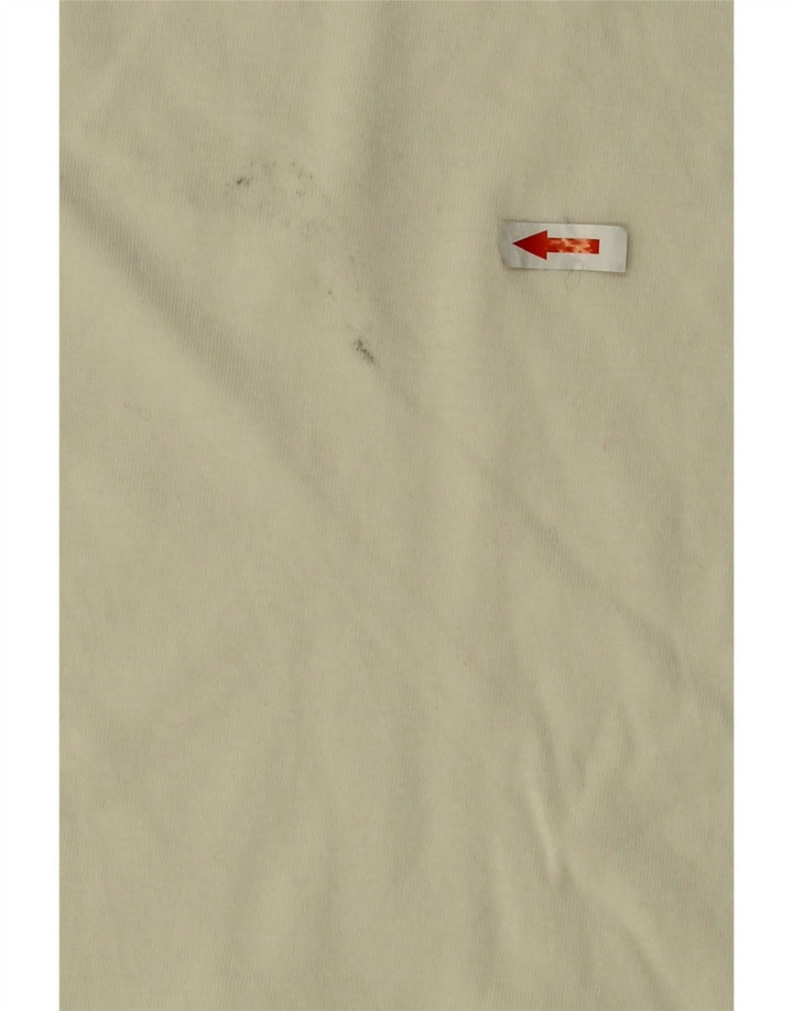 Męski graficzny top Vans z długim rękawem, mały, złamanej bieli, bawełniany